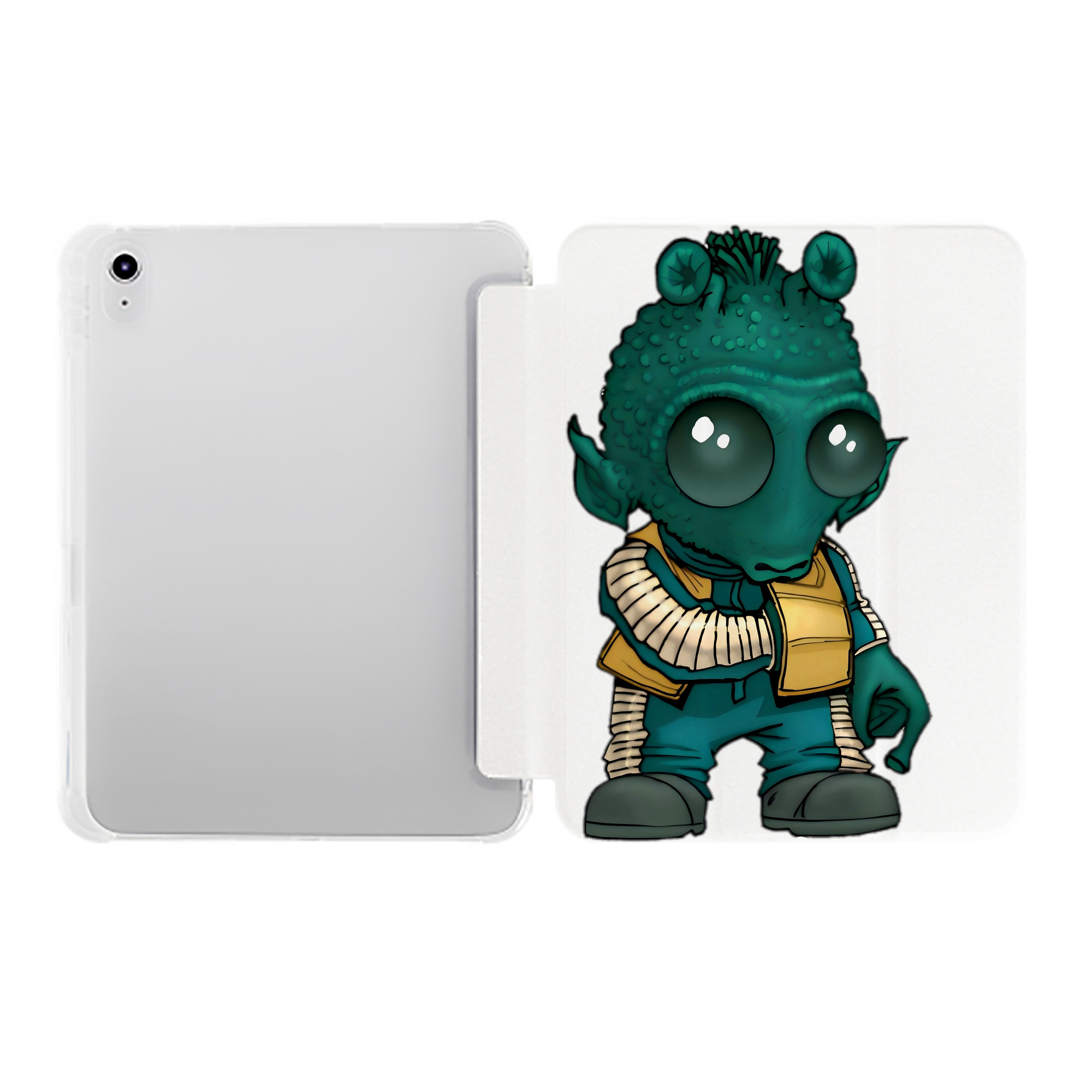 （画像用） スター・ウォーズ Star Wars IPad ケース ペン収納付き 三つ折りスタンド PUレザー×シリコン 対応機種9.5/10.5/10.9インチ
